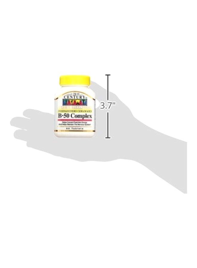 21st Century B 50 Complex Vitamin 60 Tablets - Image 5